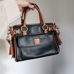 Dooney & Bourke Pebble Grain Leather Medium Pocket Satchel